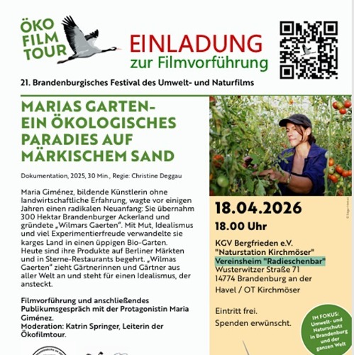 Die Ökofilmtour kommt nach Kirchmöser